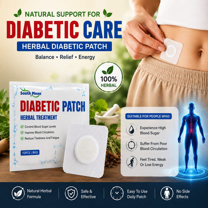 South Moon Diabetic Herbal Patch – Blood Sugar Support 10 pcs (Pack of 2)